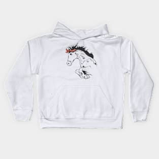 bandana wild horse Kids Hoodie